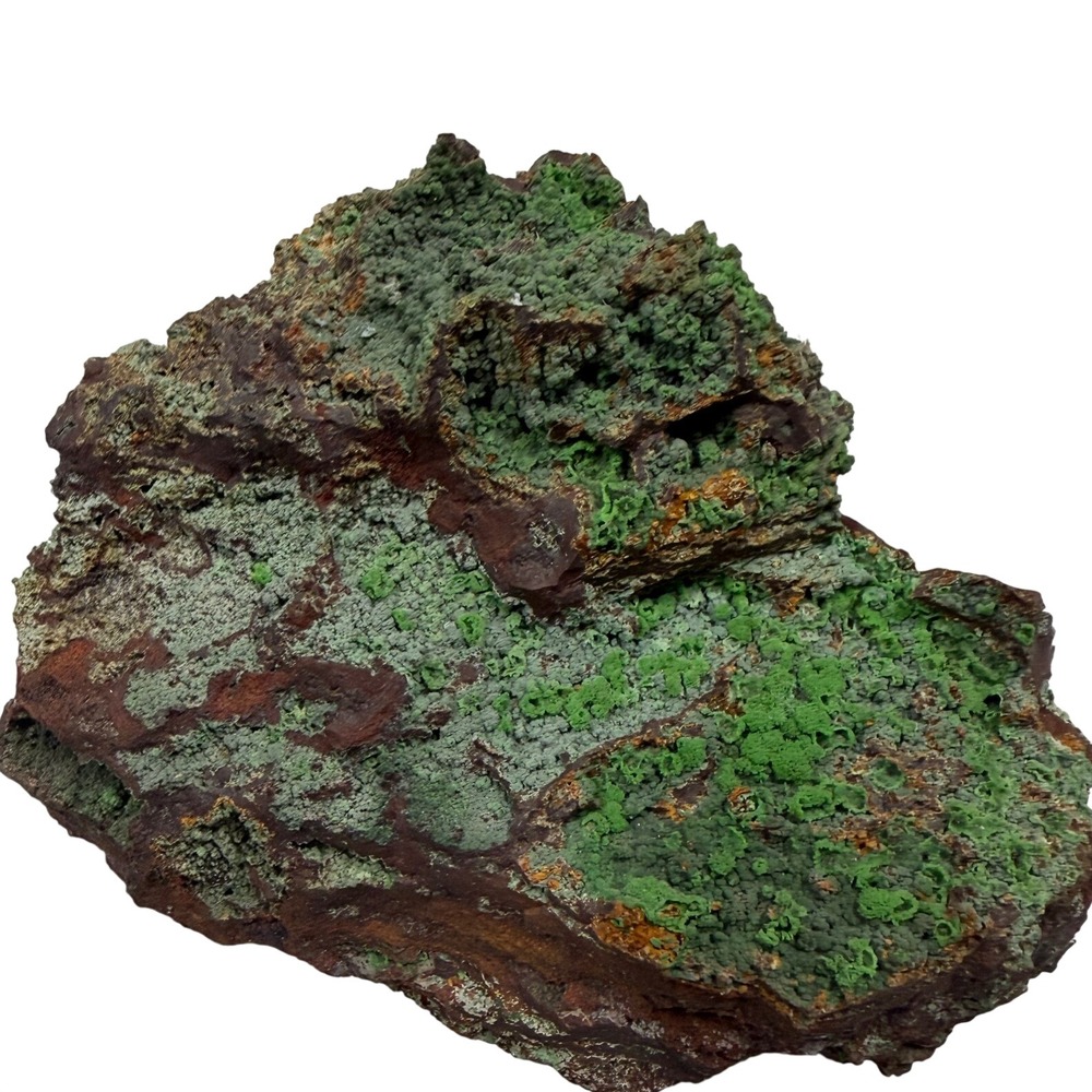 Natural Raw Green Pyromorphite Mineral Specimen Crystal Cluster Gossan Matrix